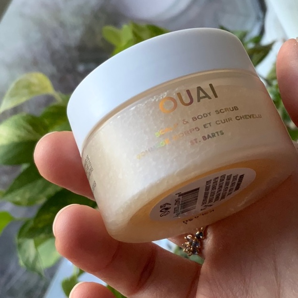Ouai cleansing Scalp and Hair Scrub St Barts scent 1 oz mini travel size